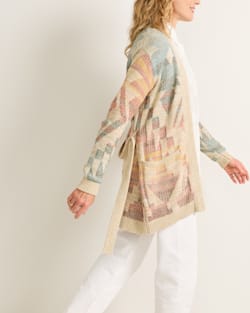 ALTERNATE VIEW OF WOMEN'S CHEYENNE COTTON CARDIGAN IN NATURAL MULTI image number 3