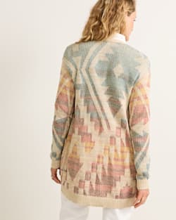 ALTERNATE VIEW OF WOMEN'S CHEYENNE COTTON CARDIGAN IN NATURAL MULTI image number 2