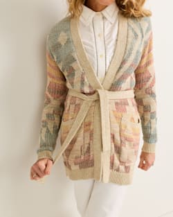 ALTERNATE VIEW OF WOMEN'S CHEYENNE COTTON CARDIGAN IN NATURAL MULTI image number 5