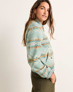 ALTERNATE VIEW OF WOMEN'S BRIDGE CREEK BOMBER JACKET IN SHALE image number 3