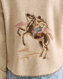 ALTERNATE VIEW OF WOMEN'S WESTERN SOUVENIR CARDIGAN IN NATURAL image number 4