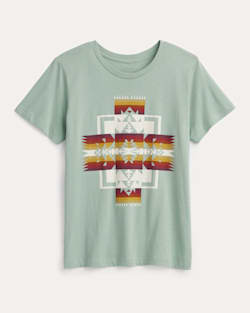 WOMEN'S GRAPHIC TEE IN SEAFOAM image number 1
