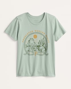 WOMEN'S WESTERN OASIS GRAPHIC TEE IN SEAFOAM image number 1