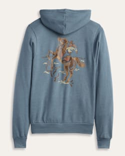 WOMEN'S WESTERN GRAPHIC ZIP HOODIE IN SLATE HEATHER image number 1