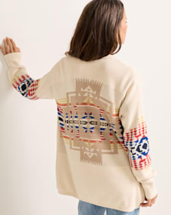 WOMEN'S SIERRA SPRINGS COTTON CARDIGAN IN NATURAL CHIEF JOSPEH image number 1