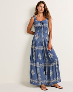 WOMEN'S BROOKLYN SLEEVELESS DRESS IN NAVY image number 1