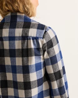 ALTERNATE VIEW OF WOMEN'S 49ER JACKET IN BLUE/TAN CHECK image number 4