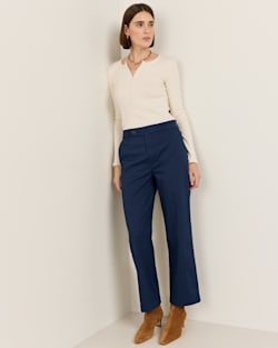 ALTERNATE VIEW OF WOMEN'S COTTON CHORE PANTS IN NAVY image number 2