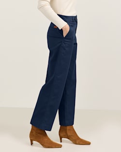 ALTERNATE VIEW OF WOMEN'S COTTON CHORE PANTS IN NAVY image number 4