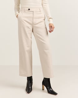 WOMEN'S COTTON CHORE PANTS IN ECRU image number 1
