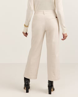 ALTERNATE VIEW OF WOMEN'S COTTON CHORE PANTS IN ECRU image number 3