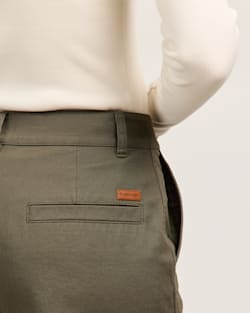 ALTERNATE VIEW OF WOMEN'S COTTON CHORE PANTS IN FIR GREEN image number 5