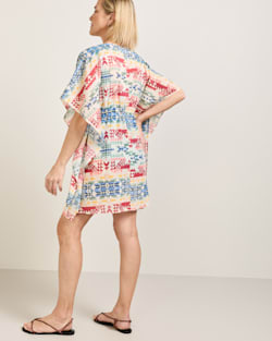 ALTERNATE VIEW OF OPAL SPRINGS WOMEN'S LIGHTWEIGHT V-NECK TUNIC IN OPAL SPRINGS image number 2