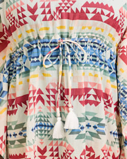 ALTERNATE VIEW OF OPAL SPRINGS WOMEN'S LIGHTWEIGHT V-NECK TUNIC IN OPAL SPRINGS image number 4