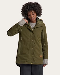 WOMEN'S CEDAR CREEK CANVAS PARKA IN DARK OLIVE image number 1