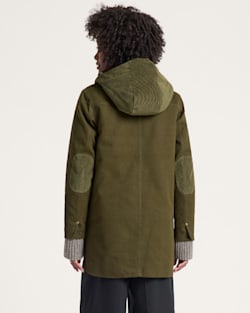 ALTERNATE VIEW OF WOMEN'S CEDAR CREEK CANVAS PARKA IN DARK OLIVE image number 2