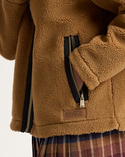 ALTERNATE VIEW OF WOMEN'S AUTUMN STAR HOODED FLEECE  JACKET IN BRONZE image number 5