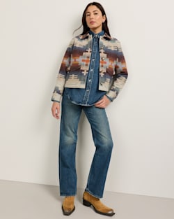 WOMEN'S DAKOTA WOOL JACKET IN BLUE MIX SHIPROCK image number 1