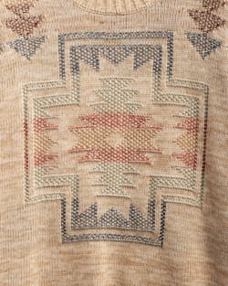 ALTERNATE VIEW OF WOMEN'S COLUMBIA RIVER COTTON SWEATER IN ECRU MIX HARDING image number 5