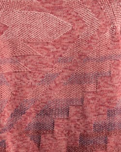 ALTERNATE VIEW OF WOMEN'S RAGLAN COTTON SWEATER IN DARK ROSE MIX image number 5