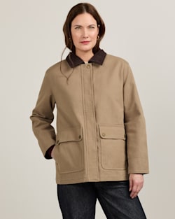 ALTERNATE VIEW OF WOMEN'S CASCADES CANVAS BARN COAT IN OLD OAK image number 2