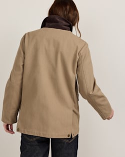 ALTERNATE VIEW OF WOMEN'S CASCADES CANVAS BARN COAT IN OLD OAK image number 4