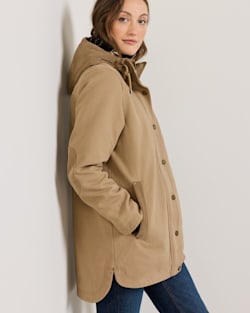 ALTERNATE VIEW OF WOMEN'S CEDAR CREEK CANVAS PARKA IN OLD OAK image number 3