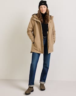 ALTERNATE VIEW OF WOMEN'S CEDAR CREEK CANVAS PARKA IN OLD OAK image number 7