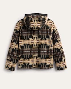ALTERNATE VIEW OF WOMEN'S HARDING COTTONWOOD FLEECE HOODIE IN BLACK/TAN image number 2