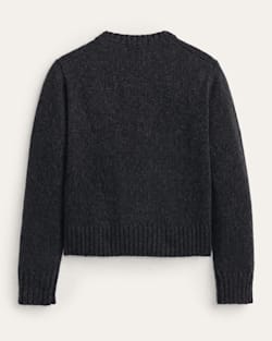 ALTERNATE VIEW OF WOMEN'S SHETLAND COLLECTION CREWNECK IN BLACK HEATHER image number 2