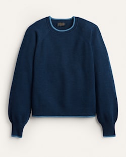 WOMEN'S MERINO SWEATER IN NAVY HEATHER image number 1