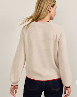 ALTERNATE VIEW OF WOMEN'S MERINO SWEATER IN CREAM image number 3