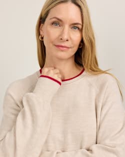 ALTERNATE VIEW OF WOMEN'S MERINO SWEATER IN CREAM image number 4