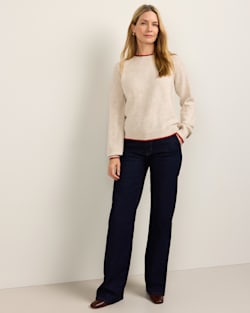 ALTERNATE VIEW OF WOMEN'S MERINO SWEATER IN CREAM image number 5
