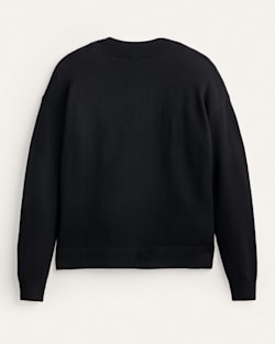 ALTERNATE VIEW OF WOMEN'S MERINO V-NECK SWEATER IN BLACK image number 2
