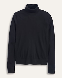 WOMEN'S MERINO TURTLENECK IN BLACK image number 1