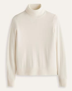 WOMEN'S MERINO TURTLENECK IN IVORY image number 1