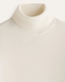 ALTERNATE VIEW OF WOMEN'S MERINO TURTLENECK IN IVORY image number 2