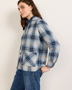 ALTERNATE VIEW OF WOMEN'S 49ER JACKET IN LIGHT BLUE MIX OMBRE image number 4
