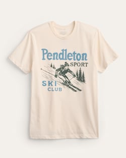 WOMEN'S SKI GRAPHIC TEE IN VINTAGE WHITE image number 1