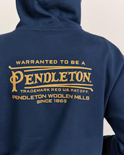 ALTERNATE VIEW OF WOMEN'S LOGO GRAPHIC ZIP HOODIE IN NAVY image number 6