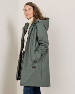 WOMEN'S VICTORIA RAIN SLICKER IN JUNIPER image number 1