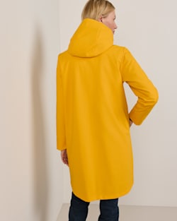 ALTERNATE VIEW OF WOMEN'S VICTORIA RAIN SLICKER IN YELLOW image number 2