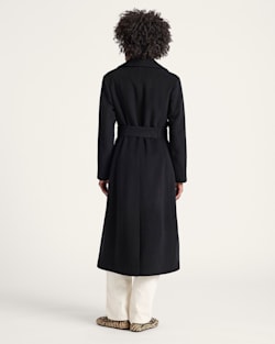 ALTERNATE VIEW OF WOMEN'S NOB HILL WOOL WRAP COAT IN BLACK image number 2
