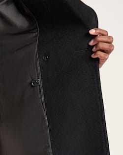 ALTERNATE VIEW OF WOMEN'S NOB HILL WOOL WRAP COAT IN BLACK image number 5