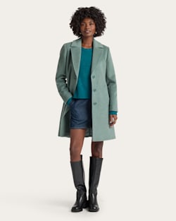 WOMEN'S LOMBARD WALKER WOOL COAT IN LIGHT BLUE image number 1