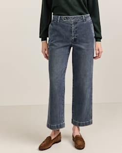 WOMEN'S SELLWOOD DENIM PANTS IN DARK WASH image number 1
