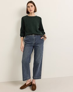 ALTERNATE VIEW OF WOMEN'S SELLWOOD DENIM PANTS IN DARK WASH image number 2