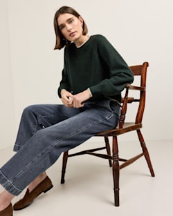 ALTERNATE VIEW OF WOMEN'S SELLWOOD DENIM PANTS IN DARK WASH image number 6