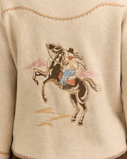 ALTERNATE VIEW OF WOMEN'S WESTERN SOUVENIR CARDIGAN IN NATURAL image number 4